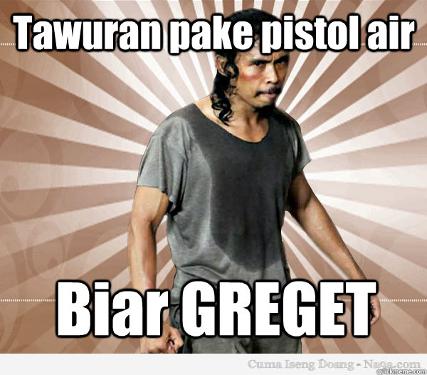 Tawuran pake pistol air Biar GREGET  