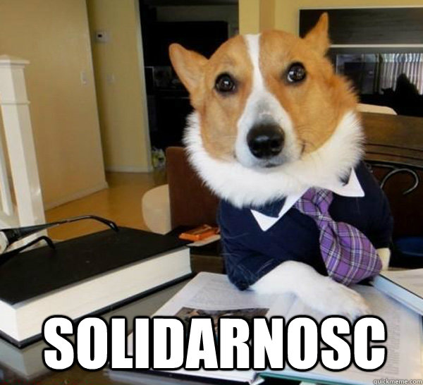 SOLIDARNOSC  Lawyer Dog