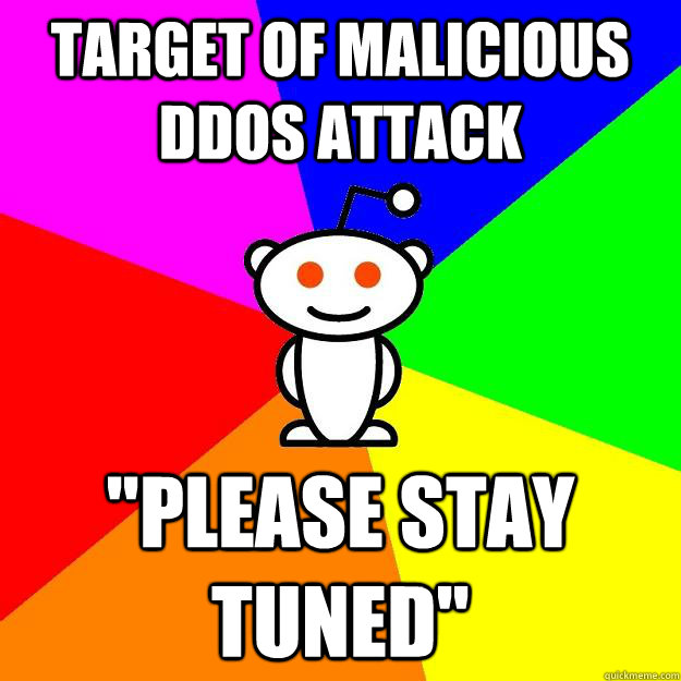 Target of malicious DDoS Attack 