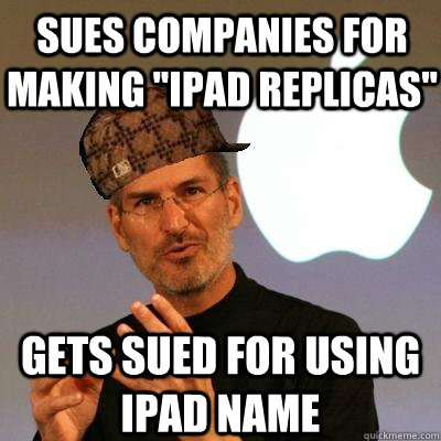 Sues companies for making 