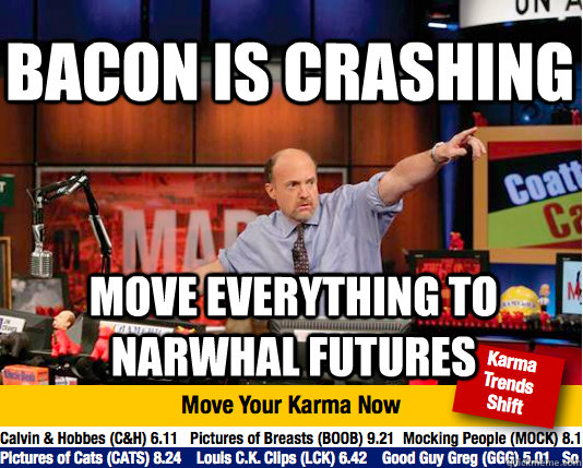 bacon is crashing Move everything to narwhal futures  Mad Karma with Jim Cramer