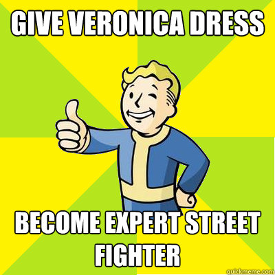 Give veronica Dress Become Expert Street Fighter  Fallout new vegas