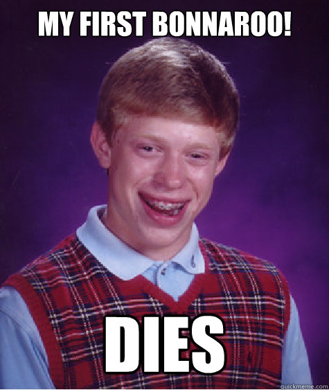 My first bonnaroo! dies  Bad Luck Brian