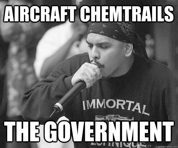 Aircraft chemtrails The Government  