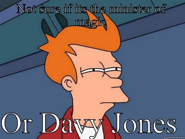 I wonder - NOT SURE IF ITS THE MINISTER OF MAGIC  OR DAVY JONES Futurama Fry