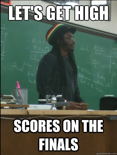 let's get high scores on the finals - let's get high scores on the finals  Rasta Science Teacher