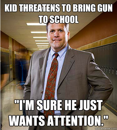 Kid threatens to bring gun to school 