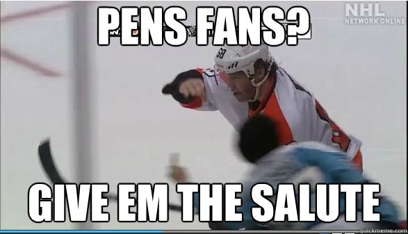 pens fans? give em the salute - pens fans? give em the salute  Jagr Salute