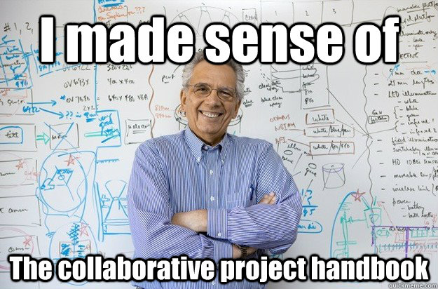 I made sense of The collaborative project handbook  Engineering Professor