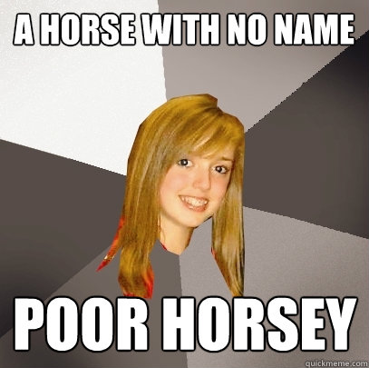 A Horse With No Name poor horsey  Musically Oblivious 8th Grader