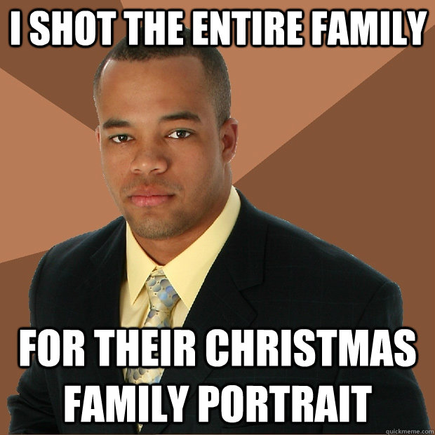 i shot the entire family for their christmas family portrait  Successful Black Man