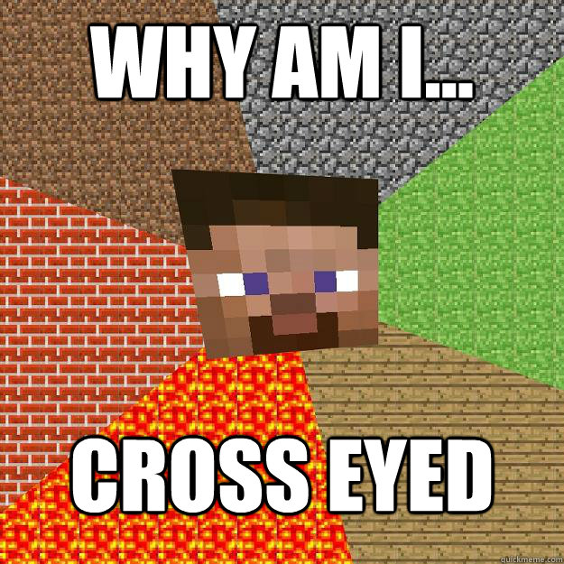 Why am I... Cross eyed - Why am I... Cross eyed  Minecraft