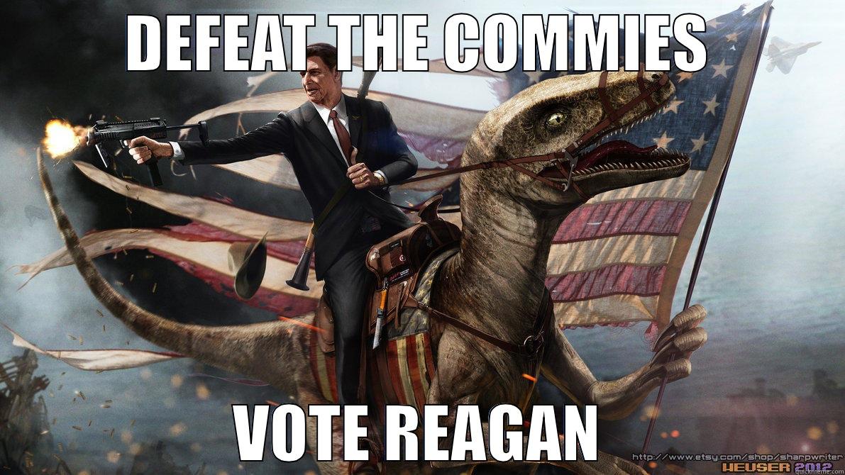 DEFEAT THE COMMIES VOTE REAGAN Misc