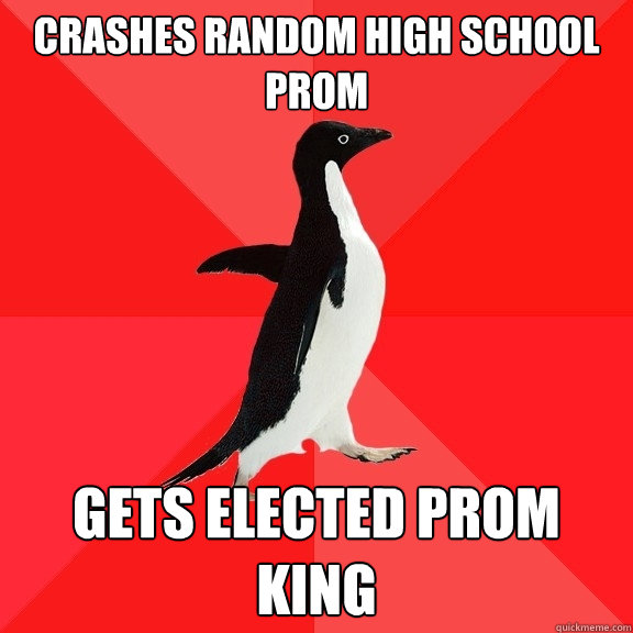 Crashes Random High School Prom Gets Elected Prom King  Socially Awesome Penguin