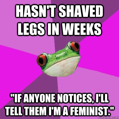 Hasn't shaved legs in weeks 