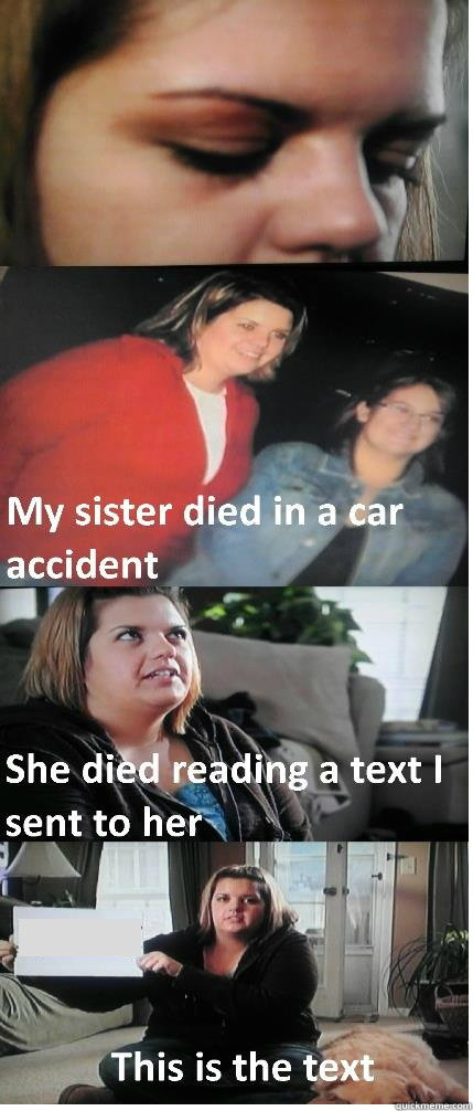   Text Message Car Accident