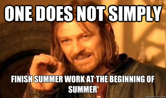 One does not simply finish summer work at the beginning of summer  one does not simply nerf irelia