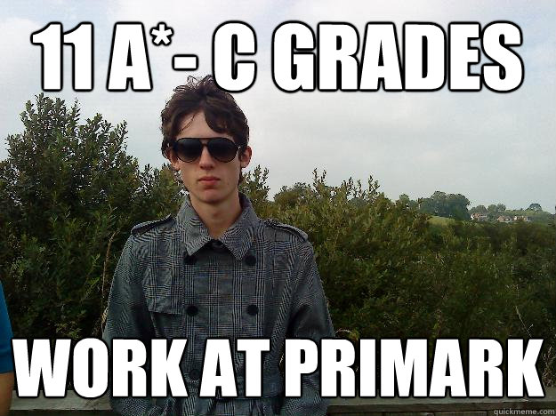 11 A*- c grades work at primark  