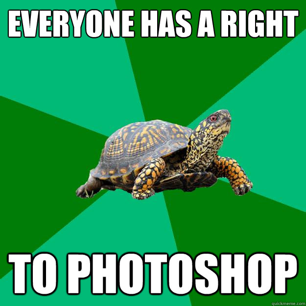 everyone has a right to photoshop  Torrenting Turtle