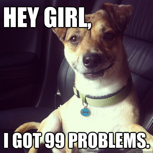 Hey Girl, I got 99 problems.  