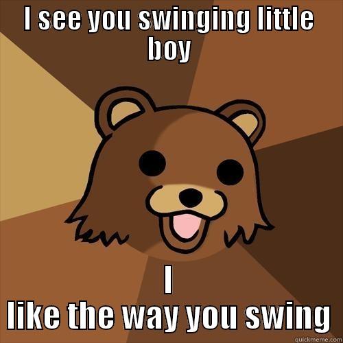 I SEE YOU SWINGING LITTLE BOY I LIKE THE WAY YOU SWING Pedobear