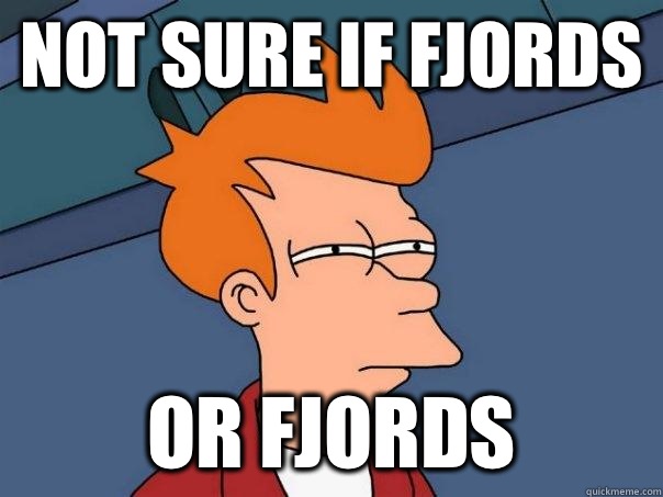 Not sure if fjords Or fjords - Not sure if fjords Or fjords  Futurama Fry