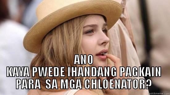  ANO KAYA PWEDE IHANDANG PAGKAIN PARA  SA MGA CHLOENATOR? Misc