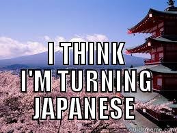 Kinda racist -  I THINK I'M TURNING JAPANESE  Misc