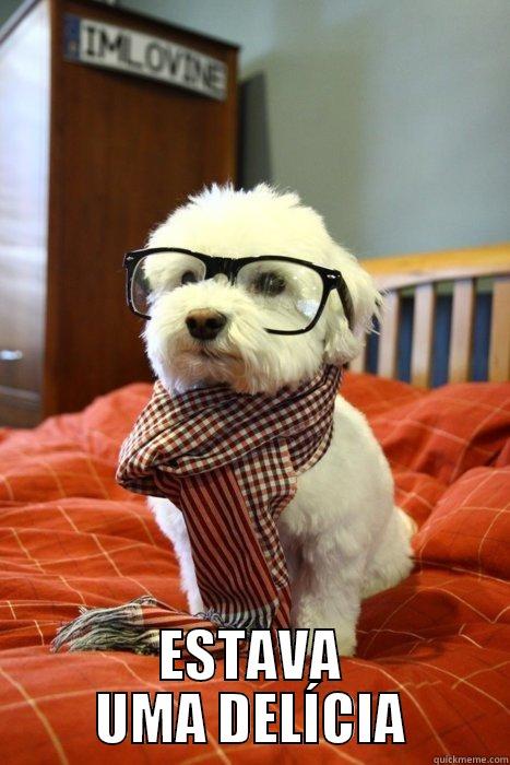  ESTAVA UMA DELÍCIA Hipster Dog