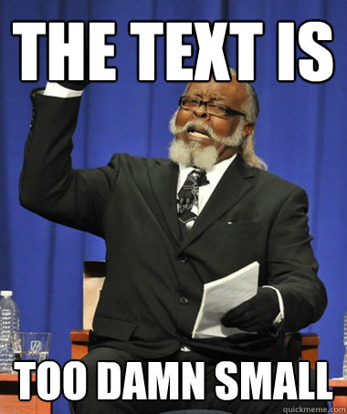 The Text is too damn small  The Rent Is Too Damn High