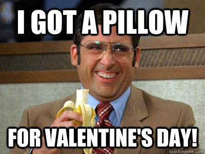 i got a pillow for valentine's day!  Brick Tamland