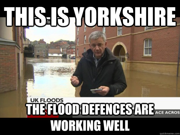 This is yorkshire The flood Defences are working well - This is yorkshire The flood Defences are working well  Misc