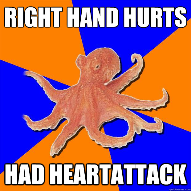 right Hand hurts
 had heartattack  Online Diagnosis Octopus