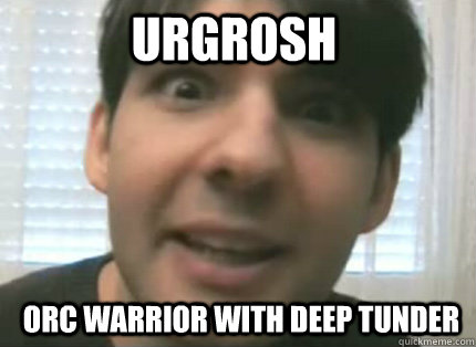 urgrosh orc warrior with deep tunder  