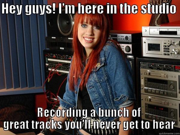 Oh Alexz! - HEY GUYS! I'M HERE IN THE STUDIO  RECORDING A BUNCH OF GREAT TRACKS YOU'LL NEVER GET TO HEAR Misc