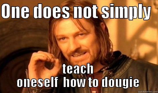 ONE DOES NOT SIMPLY   TEACH ONESELF  HOW TO DOUGIE Boromir