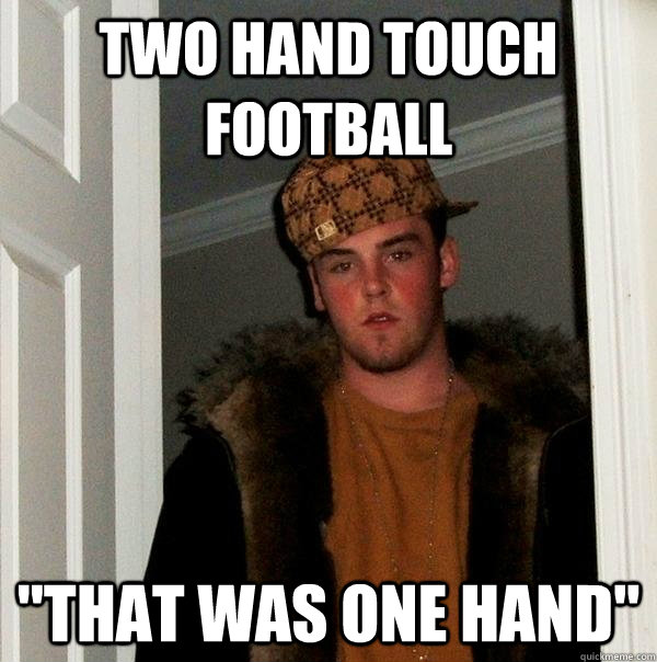 Two hand touch football 