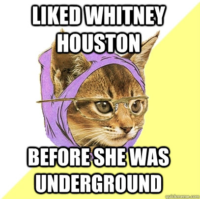 Liked Whitney Houston Before she was underground  Hipster Kitty