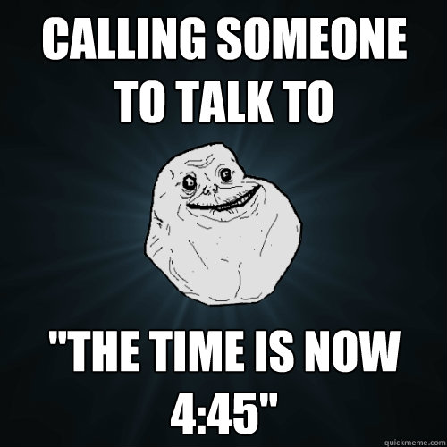 Calling someone to talk to 