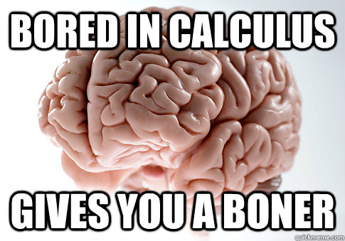 Bored In calculus Gives you a boner  Scumbag Brain