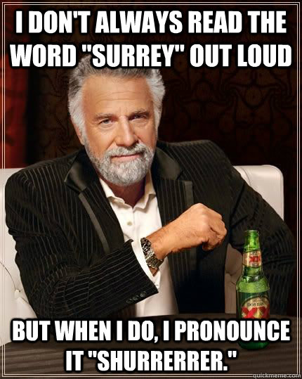 I don't always read the word 