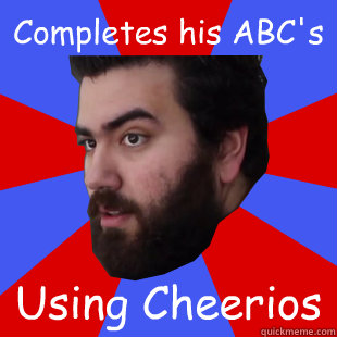 Completes his ABC's  Using Cheerios  - Completes his ABC's  Using Cheerios   The Completionist