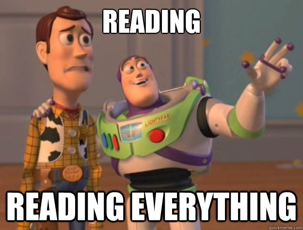 Reading reading everything - Reading reading everything  Toy Story