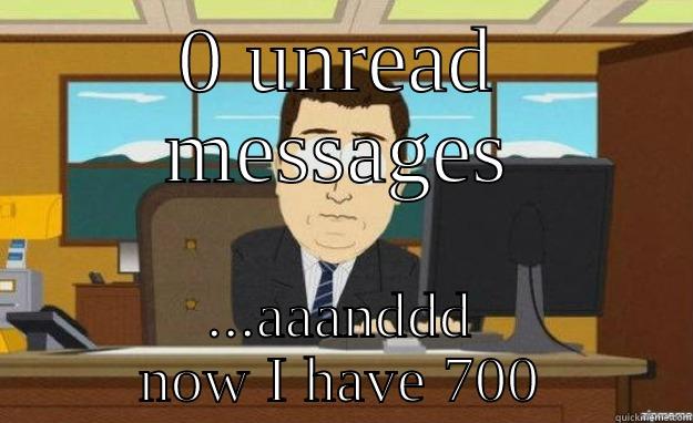 Issues Jira - 0 UNREAD MESSAGES ...AAANDDD NOW I HAVE 700 aaaand its gone