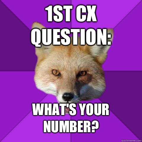 1st cx question: What's your number?  Forensics Fox