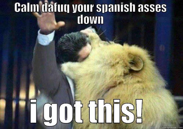 CALM DAFUQ YOUR SPANISH ASSES DOWN I GOT THIS!  Misc