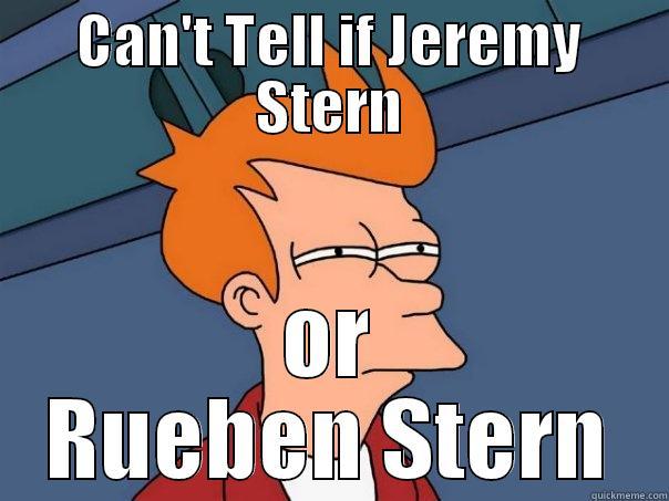 the Stern broes - CAN'T TELL IF JEREMY STERN OR RUEBEN STERN Futurama Fry