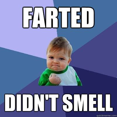 farted didn't smell - farted didn't smell  Success Kid