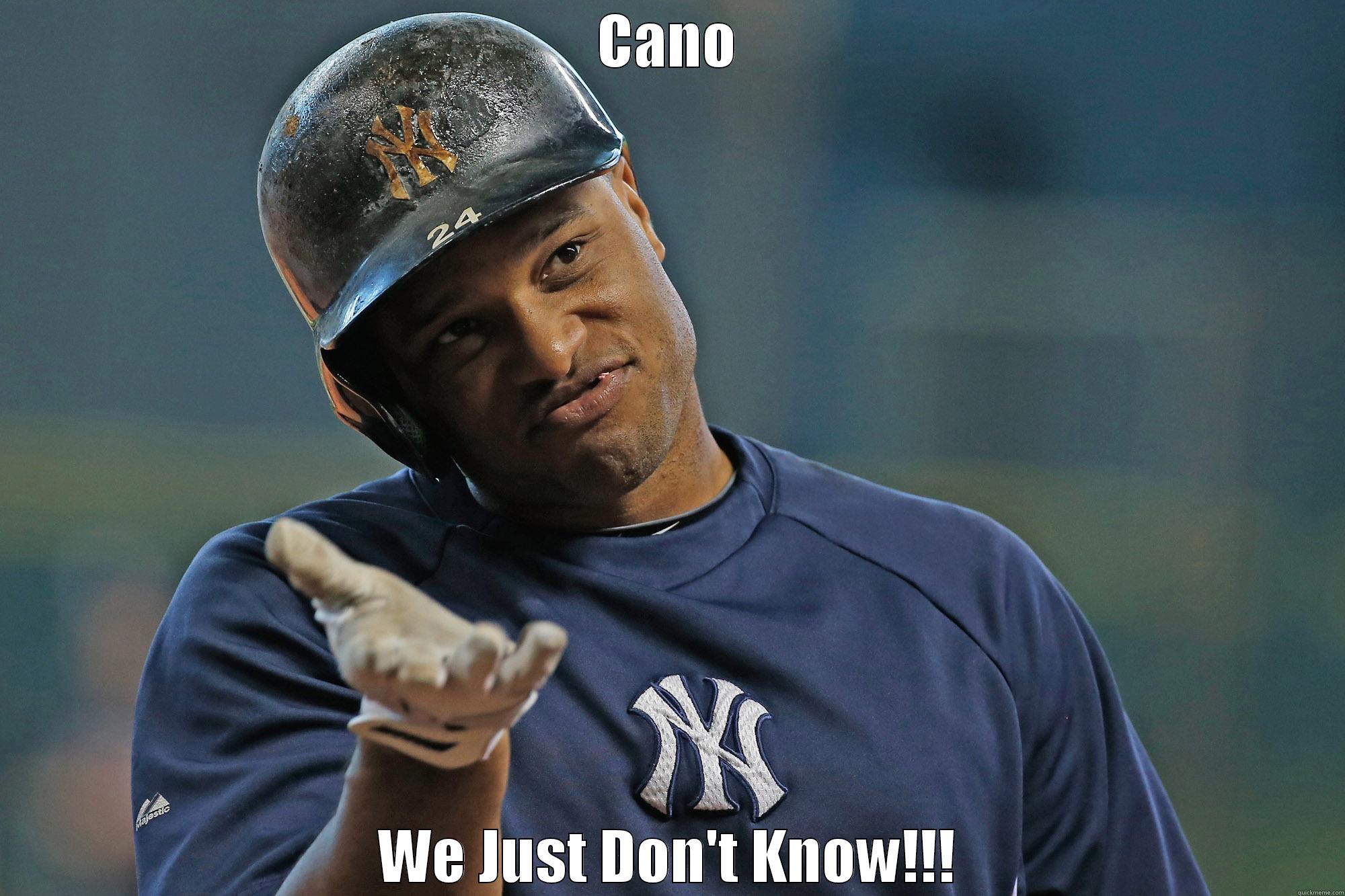 We Just don't know - CANO WE JUST DON'T KNOW!!! Misc