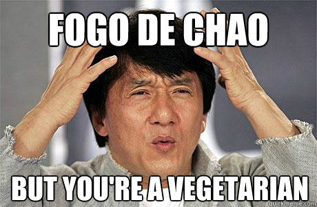 Fogo De Chao But You're a Vegetarian - Fogo De Chao But You're a Vegetarian  EPIC JACKIE CHAN